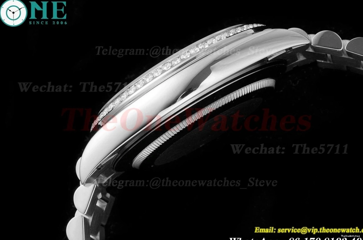 GSF 40mm DayDate A3255 Version) SS (Tungsten 228349 Heavy SS Pres Ice Blue Dia 0128